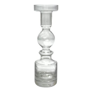 Mid-Century Modern Clear Glass Pompadour Candle Holder by Nanny Still for Riihimäen Lasi Oy For Sale