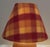 Wood Vintage Round Yew Wood Table Lamps with Handmade Fabric Shade, 1980s, Set of 2 For Sale - Image 7 of 10