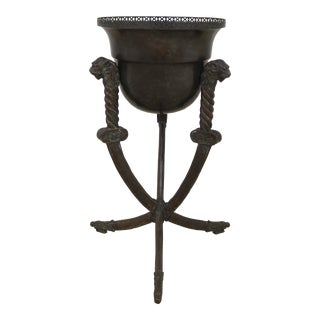 Theodore Alexander Bronze Regency Planter Stand For Sale