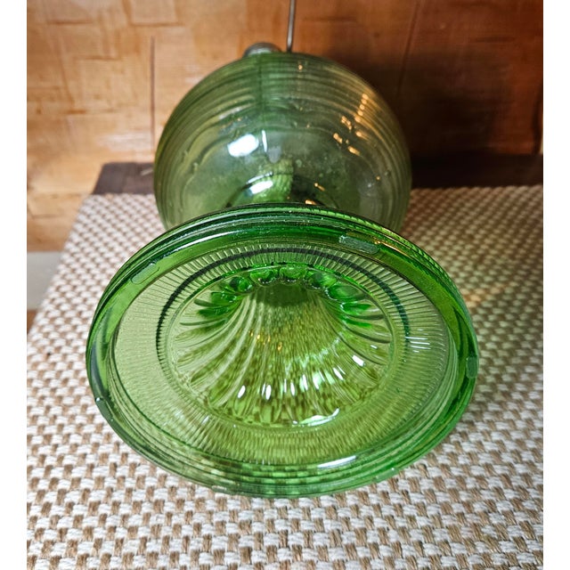 1920s Emerald Green Lincoln Drape Table Lamp Made by Bradley and Hubbard For Sale - Image 15 of 16