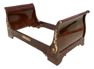 Vintage 19th Century French Empire Sleigh Daybed