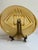 1930s Antique 1920-1930s Stolzle Czech/Austria Art Deco Geometric Amber Pressed Glass Handle Bowl For Sale - Image 5 of 12