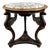 19th Century Carved Wooden Gueridon Table with Marble Top For Sale