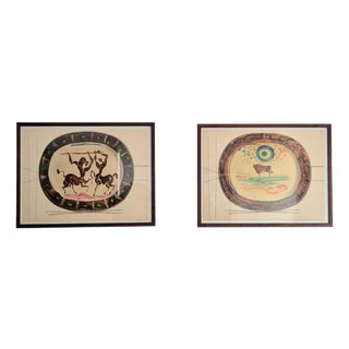 Albert Skira after Pablo Picasso, Céramiques de Picasso, 1948, Prints, Set of 2 For Sale