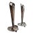 Hans Jensen Danish Modern Calla Lily Silverplate Candlesticks, Pair For Sale