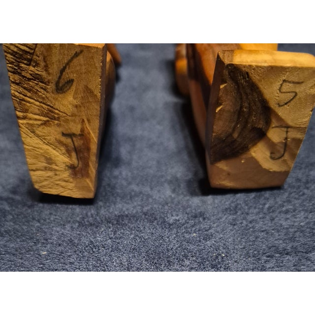 Set of 3, Mid 20th Century African Primitive Wood Carvings For Sale - Image 4 of 8