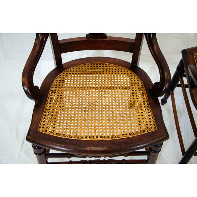 Late 19th Century Set of 6 Victorian Walnut Dining Chairs For Sale - Image 9 of 13