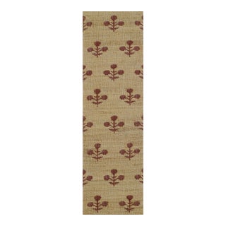 Erin Gates by Momeni Orchard Bloom Rust Hand Woven Wool and Jute Area Rug 2'3" X 8' Runner For Sale