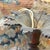 1920s Antique Art Nouveau Bronze Pendant Light with Foliage, 1920s For Sale - Image 5 of 12
