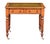 English William IV Library Table or Writing Desk of Patinated Oak With Inset Leather Top For Sale - Image 3 of 12