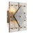 Geometric Wall Lamps in Brass and Handblown Glass, Set of 2 For Sale - Image 3 of 8