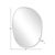 Wood Frameless Asymmetrical Mirror For Sale - Image 7 of 8