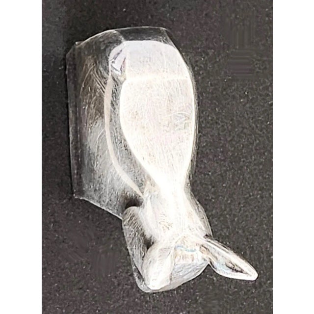Silver 1980s Dansk Silverplated Donkey Paperweight Figurine Designed by Gunnar Cyrén For Sale - Image 8 of 10