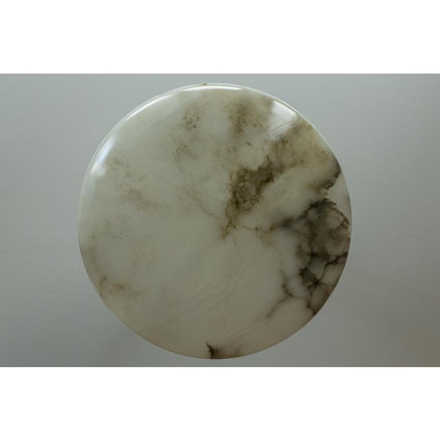 Art Deco Alabaster and Brass Pendant Light, Germany, 1920s For Sale - Image 6 of 18
