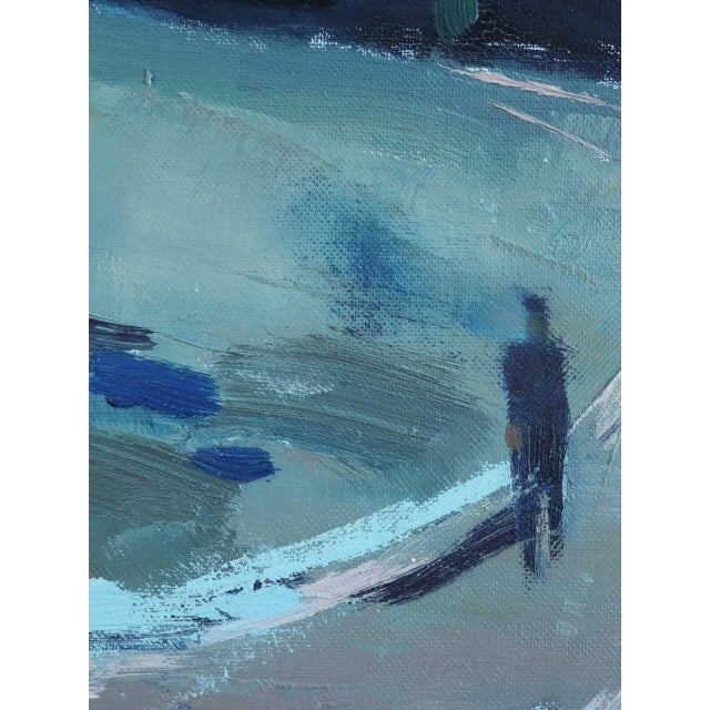 Mid-Century Modern 'The Long Turn Home' Vintage Swedish Expressive Landscape Oil Painting, Framed For Sale - Image 14 of 16