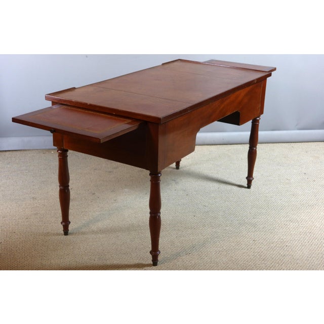 Wood Leather Top Desk, 19th Century For Sale - Image 7 of 13
