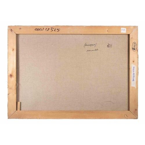 1970s Franco Marzilli, Hills, 1970s, Oil Painting on Canvas For Sale - Image 5 of 6