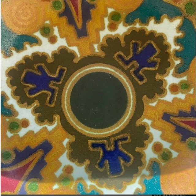 Art Deco Isolde Earthenware Bowl by Arnhemsche Fayencefabriek, Netherlands, 1920s For Sale - Image 3 of 7
