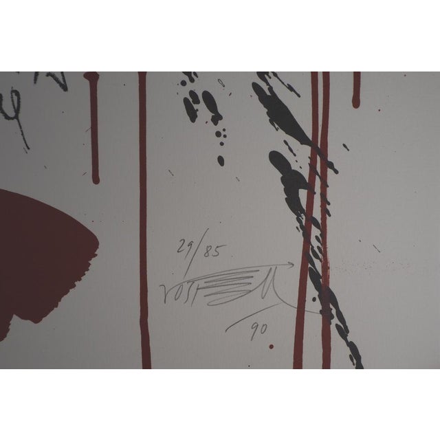 Wolf Vostell, The Cry, The Crowd, Original Lithograph, 1990 For Sale - Image 5 of 7