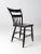 Black Antique Primitive Black Plank Seat Chair For Sale - Image 8 of 9