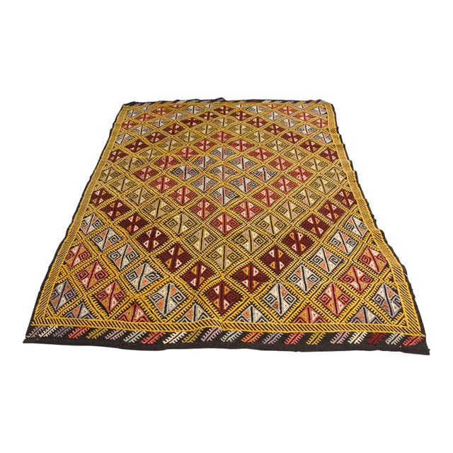 Vintage Oushak Anatolian Kilim For Sale