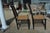 Japanese Pair Black Bamboo & Cane Colonial Noir Side / Dining Chairs For Sale - Image 3 of 17
