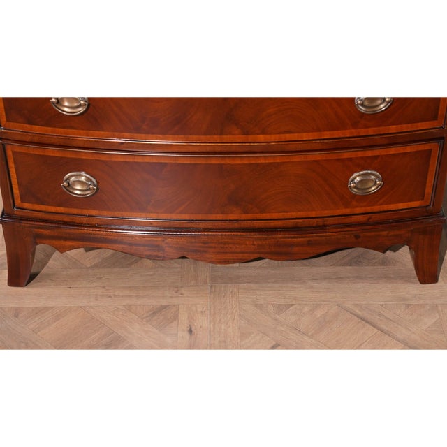 Mahogany Banded Hepplewhite Chest of Drawers of Drawers For Sale - Image 10 of 12