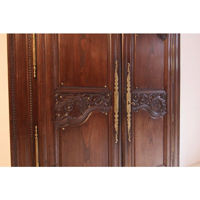 19th Century French Provincial Breton Folk-Art Armoire For Sale - Image 16 of 18