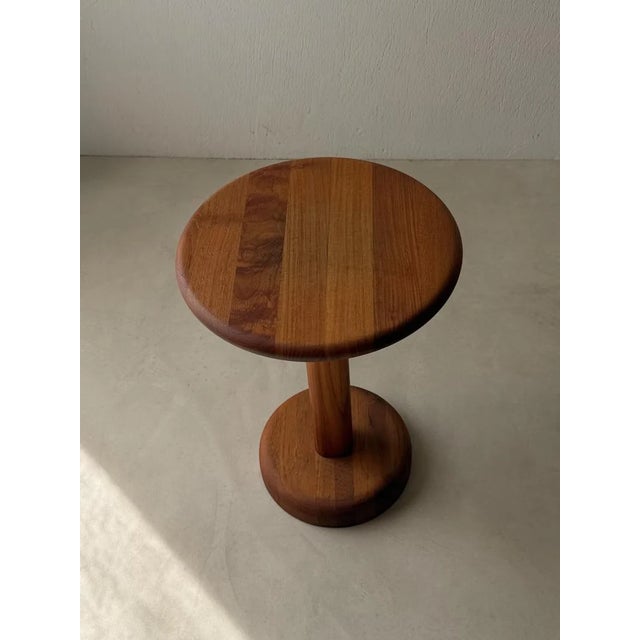 Brown Danish Teak Side Table, 1960s For Sale - Image 8 of 9