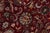 Shabby Chic Floral 1990's Pak-Persian Red/Black Wool Rug - 6'2'' X 9'0'' For Sale - Image 4 of 9