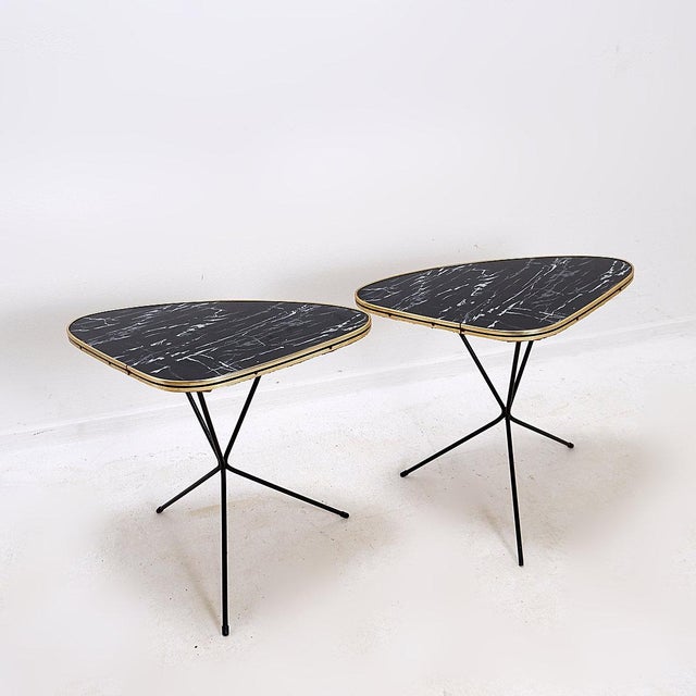 Atomic Expo Tripod Tables from Erdal, 1950s, Set of 2 For Sale - Image 10 of 16
