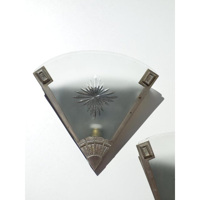1920s French Art Deco Wall Lamps, 1920, Set of 2 For Sale - Image 5 of 11