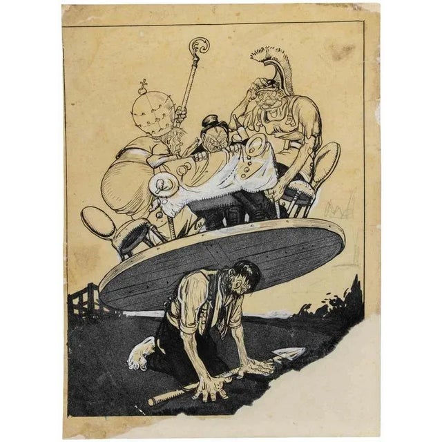 The Evening Feast is a modern artwork realized by Gabriele Galantara (1865-1937) in 1908. Watercolor, tempera, ink and...