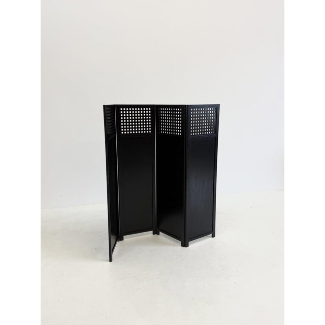 Wood Room Screen attributed to Umberto Asnago for Giorgetti, 1970s For Sale - Image 7 of 15