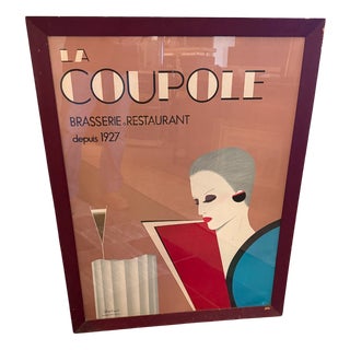 Poster for Restaurant La Coupole, Paris, 1930s For Sale