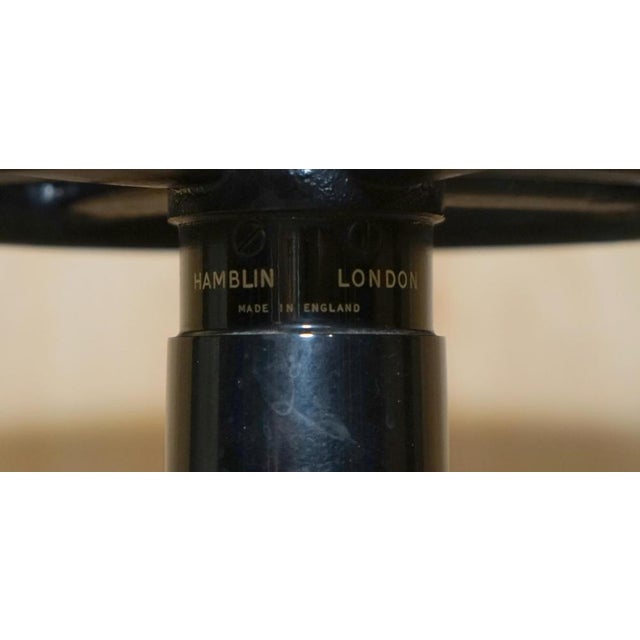 Vintage Height Adjustable Opticians Table on Wheels from Hamblin London Ltd, 1920s For Sale - Image 15 of 18