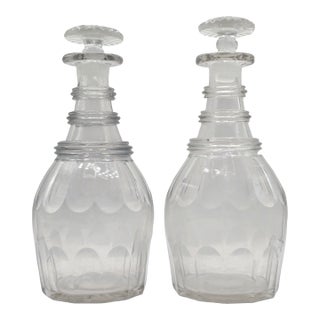 Antique Georgian Crystal Decanters For Sale