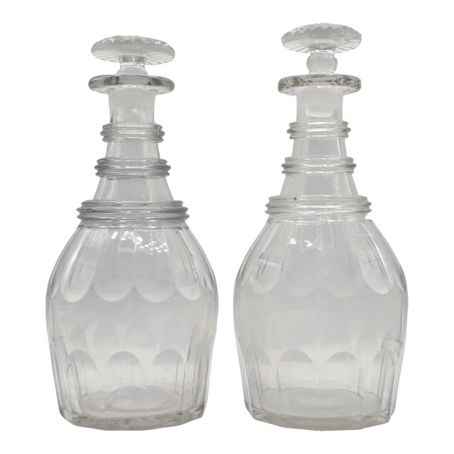 Antique Georgian Crystal Decanters For Sale