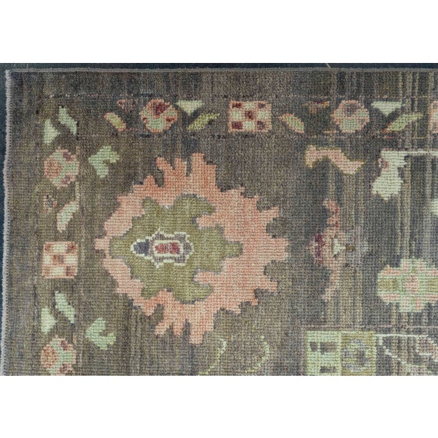 Turkish Oushak Old Wool Rug 9'4" x 13'7" #30131 For Sale - Image 4 of 8