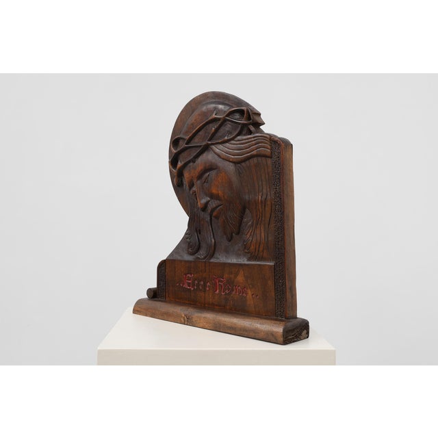 1920s Ecce Homo Wooden Relief, Belgium, 1925 For Sale - Image 5 of 12
