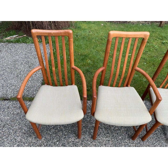 1990s 1990s Benny Linden Danish Modern Teak Dining Chairs - Set of 6 For Sale - Image 5 of 9