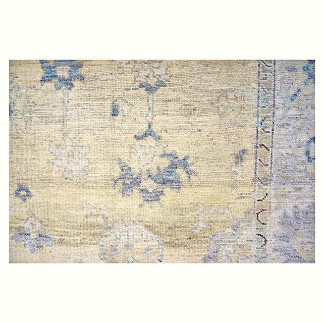 Textile 21st Century Turkish Oushak Wool 10x13 Gold, Ivory & Charcoal Handmade Area Rug #1144141 For Sale - Image 7 of 11