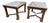 Late 20th Century Drexel GuildHall Pair of Walnut Rectangular Tables, Modern Style For Sale