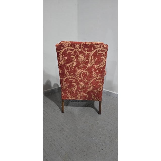 Wing-Backed Mahogany Chair, 1920 For Sale - Image 11 of 14