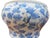 Blue Chinese Blue & White Peonies Scroll Porcelain Cache Spittoon Pot Bowl For Sale - Image 8 of 9
