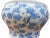 Blue Chinese Blue Porcelain Peonies Scroll Cache Spittoon Planter Pot Bowl For Sale - Image 8 of 9