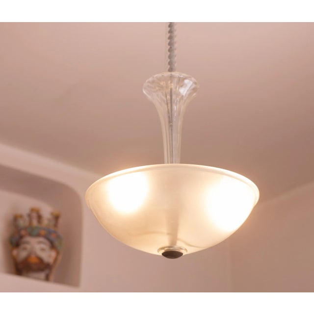 Art Deco Elegant Barovier and Toso Pendant, 1960s For Sale - Image 3 of 13