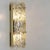 Large Modern Brass Ice Glass Wall Light attributed to J. T. Kalmar, 1960s For Sale - Image 6 of 16