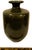 Vintage Large Mottled Moss & Chestnut Speckled Glazed Bottle Vase (14") For Sale - Image 17 of 18