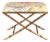 Lauderdale Brass Bamboo Leg Bench, Imperial Summer For Sale